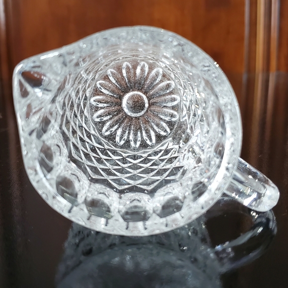 4oz Crystal 3" Pitcher Perfect for Sauces, Dressings, Creamer.....Diamond Point - Picture 5 of 8